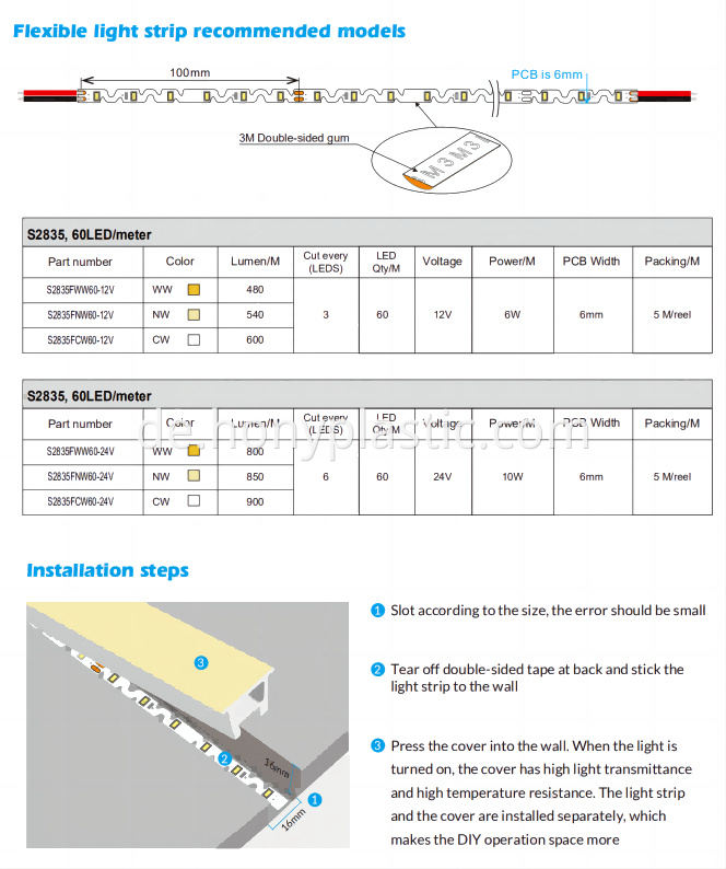 Neonlicht Silikon -LED -Streifen Diffuser4 Neon Light Silicone Led Strip Diffuser4